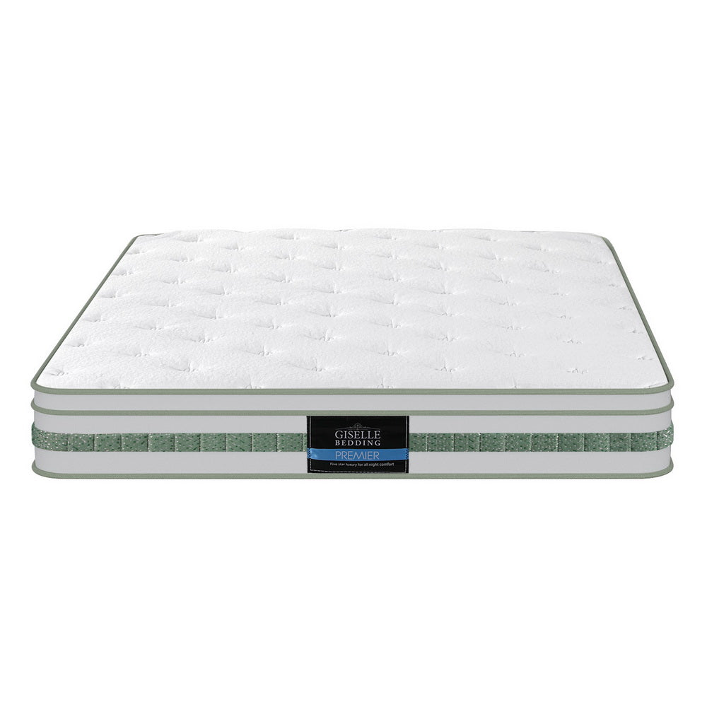 20cm Giselle Mattress Queen Green Tea Mattresses 3