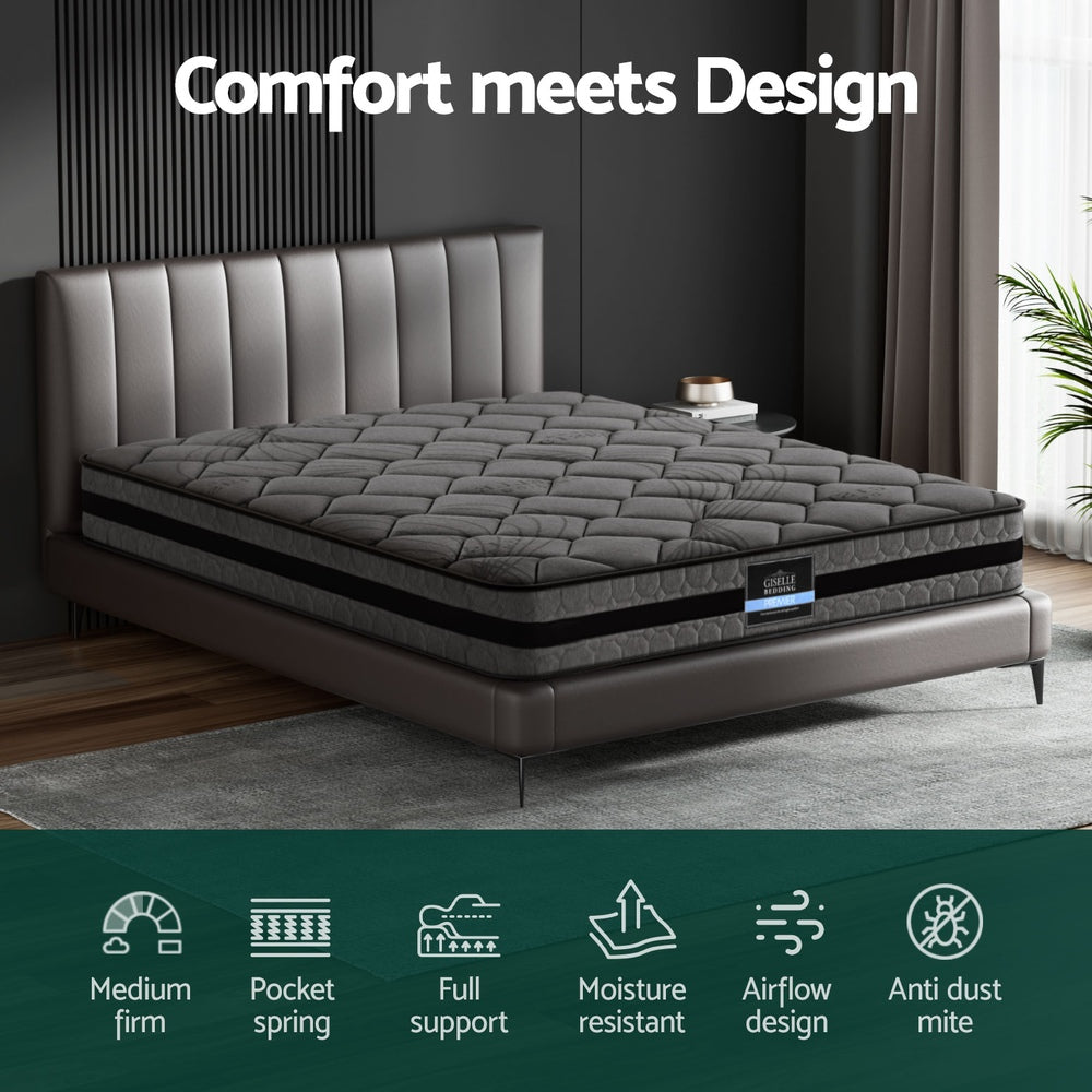 Giselle Bedding 22cm Mattress Medium Firm King 4