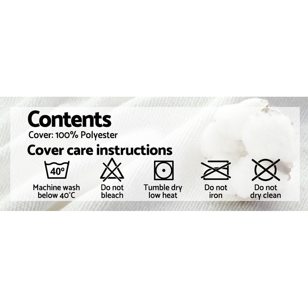 Giselle Bedding Memory Foam Pillow 19cm Thick Twin Pack 6