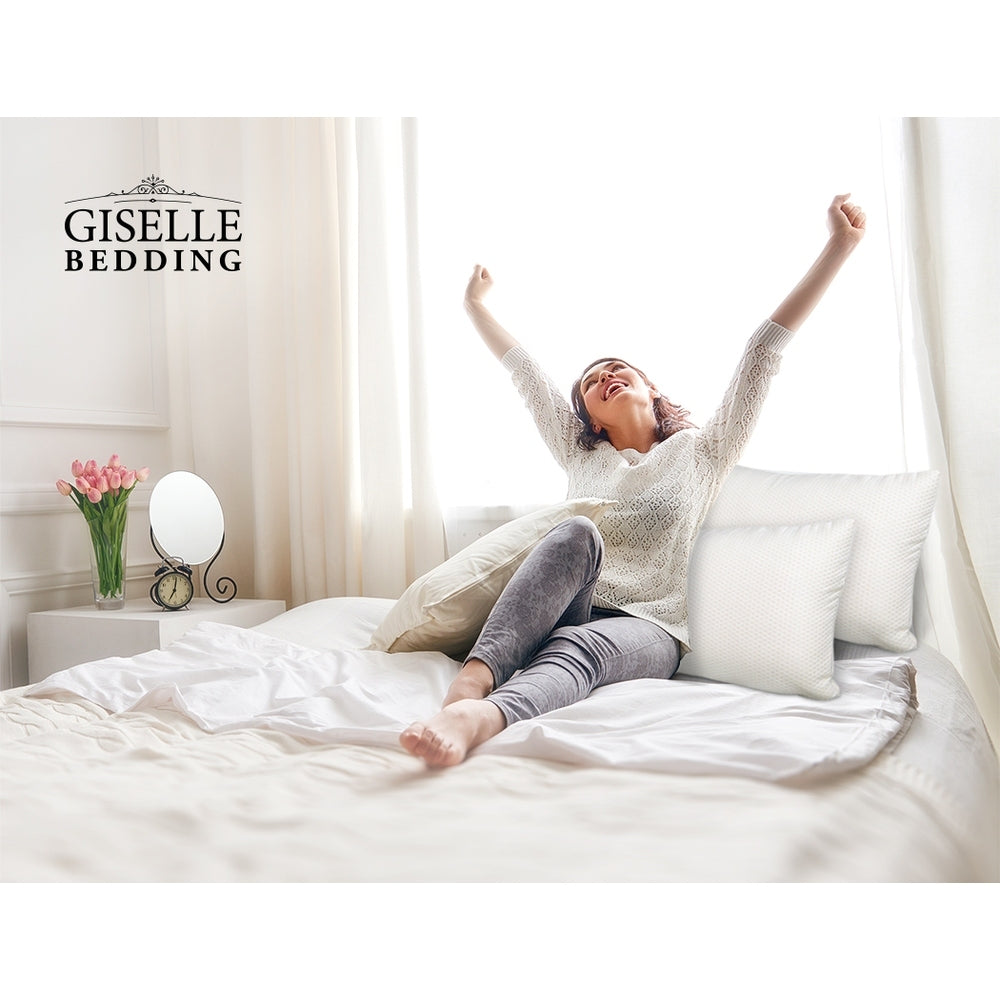 Giselle Bedding Memory Foam Pillow 13cm Thick Twin Pack 6