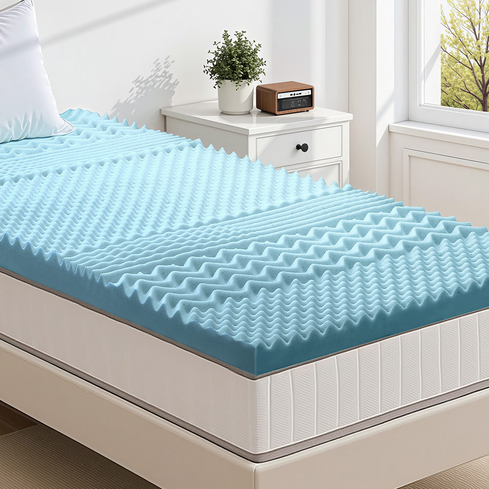 Giselle Bedding 5cm Memory Foam Mattress Topper 7-Zone King Single 7