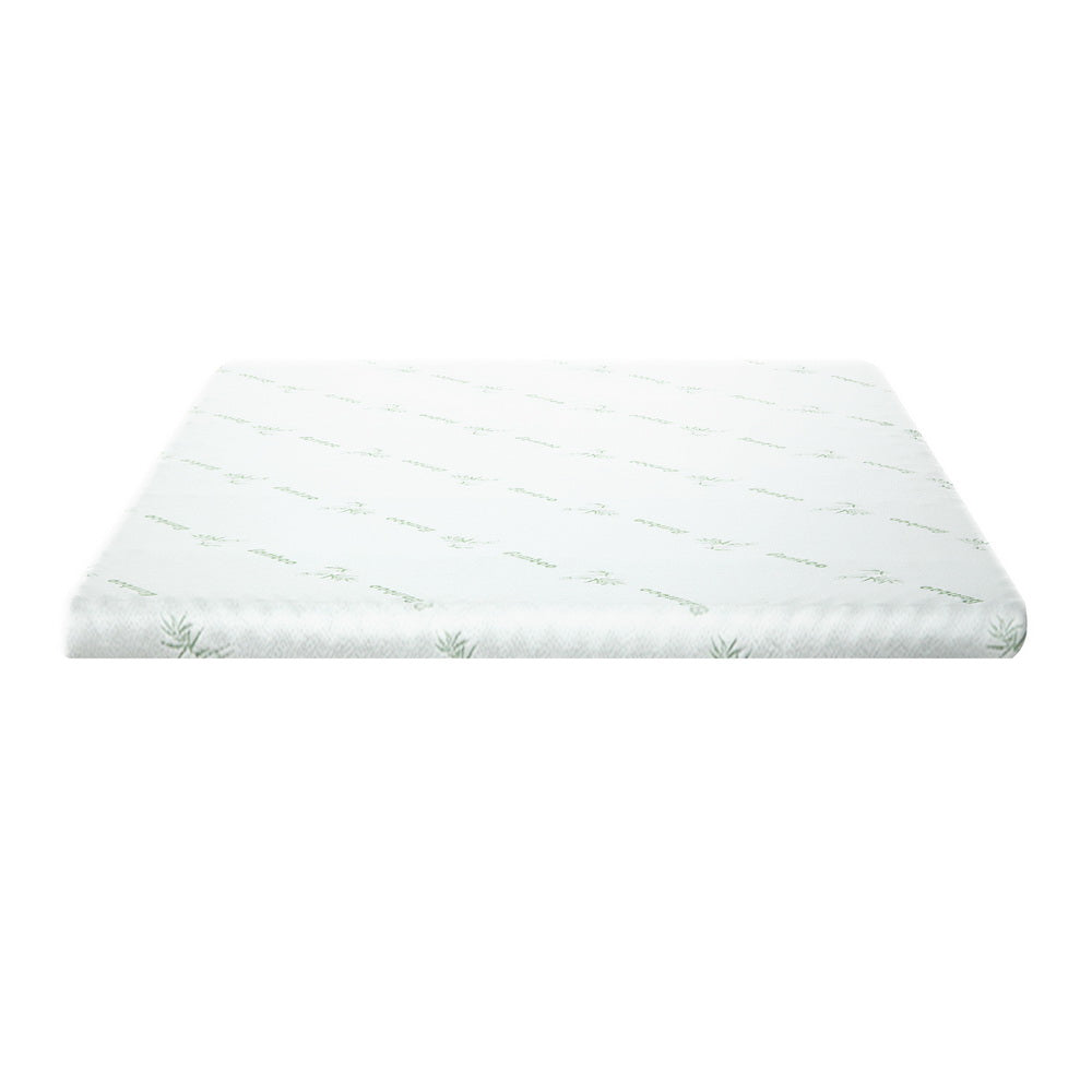 Giselle Bedding Memory Foam Mattress Topper Cool Gel Bed Mat Bamboo 10cm Single 3