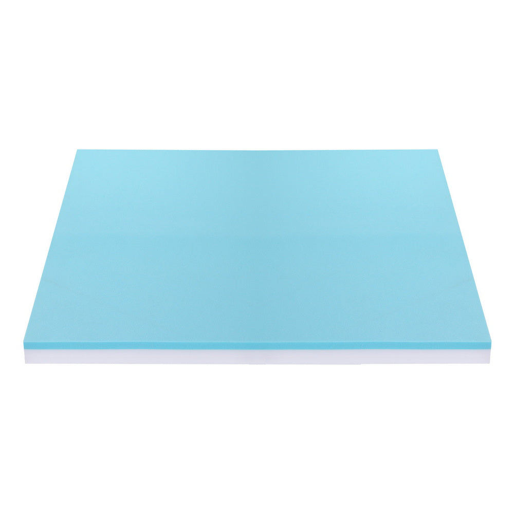 Giselle 8cm Memory Foam Mattress Topper Gel Dual Layer Foam Bamboo Double 3