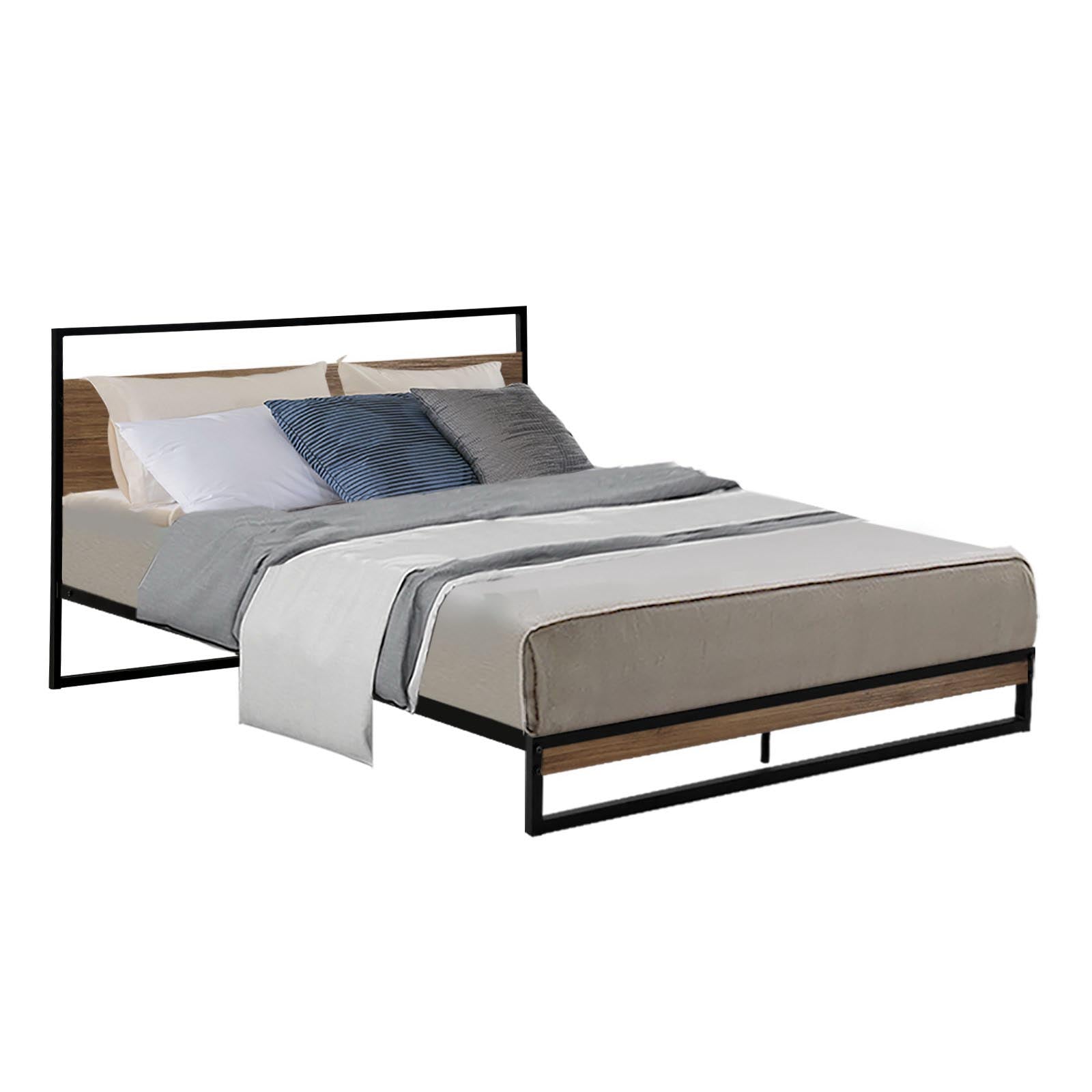 Artiss Bed Frame Double Size Metal Bed Frame DANE 8