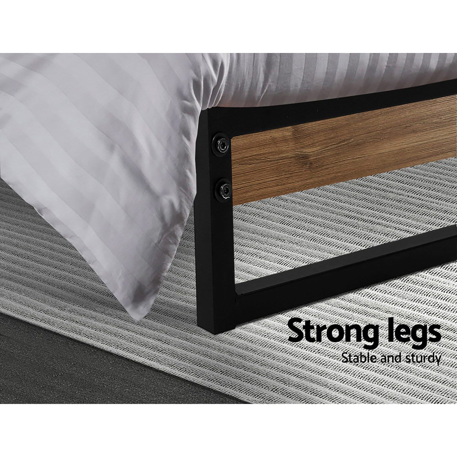 Artiss Bed Frame King Size Metal Bed Frame DANE 7
