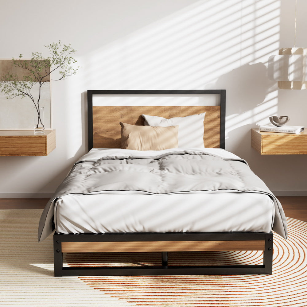 Artiss Bed Frame Metal Bed Frame DANE - King Single 4