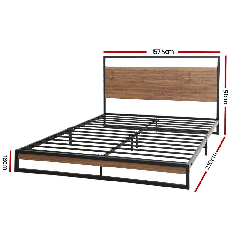 Artiss Bed Frame Queen Size Metal Bed Frame DANE 3