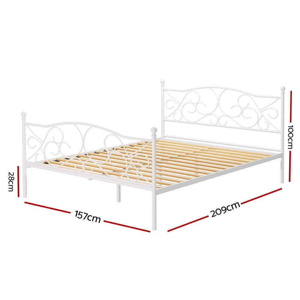 Artiss Bed Frame Queen Size Metal Bed Frame GROA 3