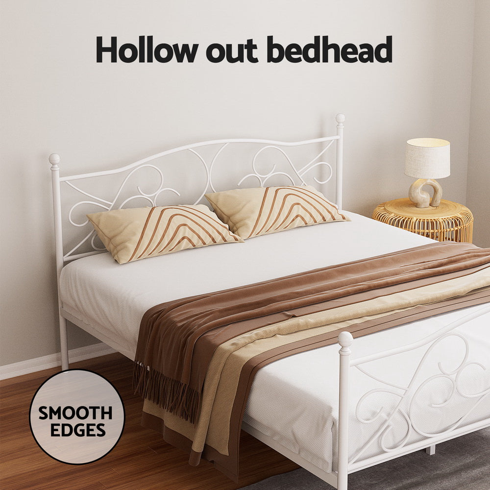 Artiss Bed Frame Queen Size Metal Bed Frame GROA 4