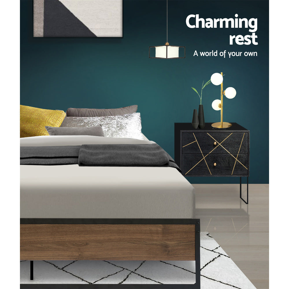 Artiss Bed Frame Metal Bed Frame Bed Base OSLO - Double 5