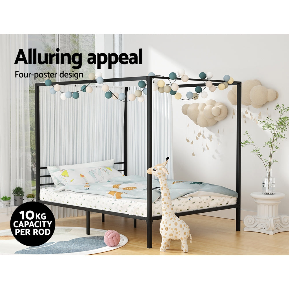 Artiss Bed Frame Queen Size Metal Bed Frame POCHY 6