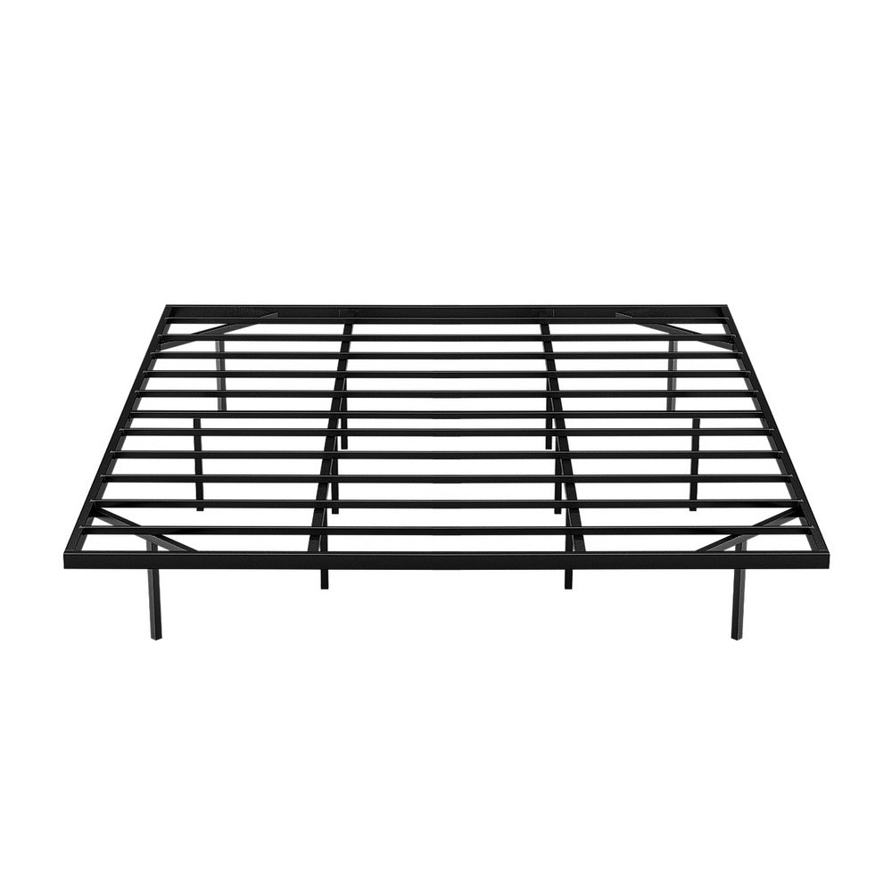 Artiss King Bed Frame,Floating Metal Bed Frame with Smart LED Lights - Sturdy Metal Platform Bed Base, Silent Design, Tool-Free Assembly, 300KG Capacity for Home/Hotel/Master Bedroom 3