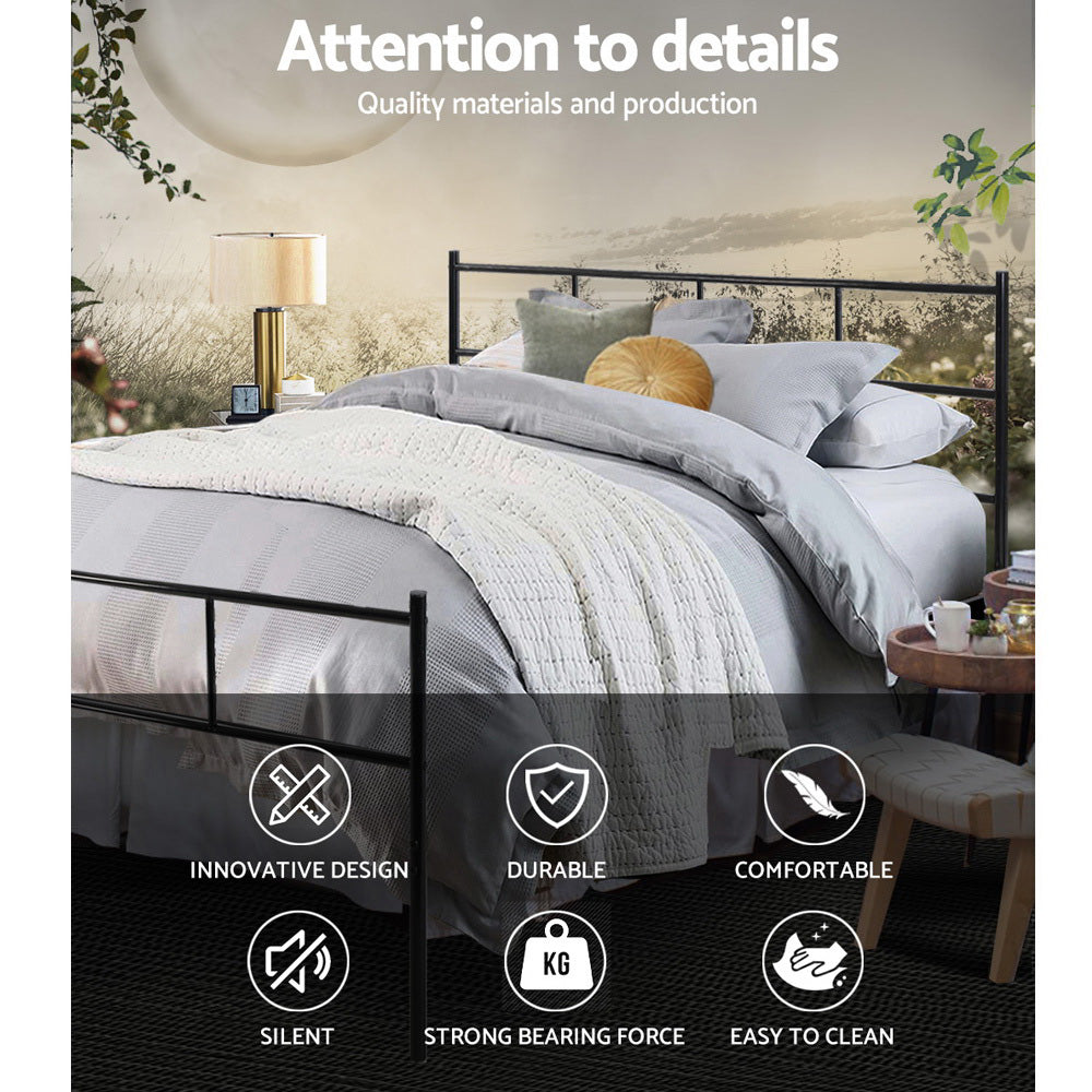 Artiss Bed Frame Double Metal Bed Frame SOL 4