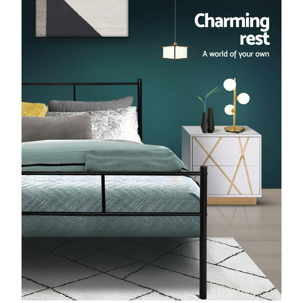 Artiss Bed Frame Double Metal Bed Frame SOL 6