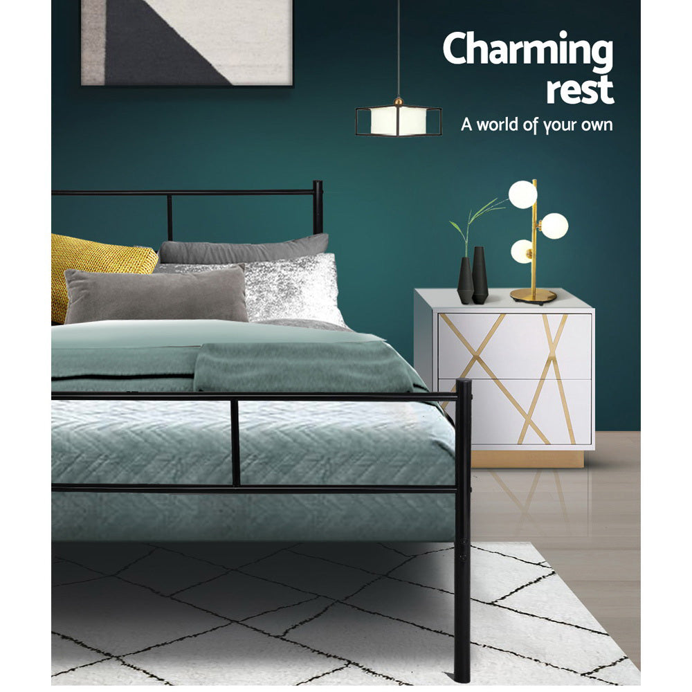 Artiss Bed Frame Queen Metal Bed Frame SOL 6