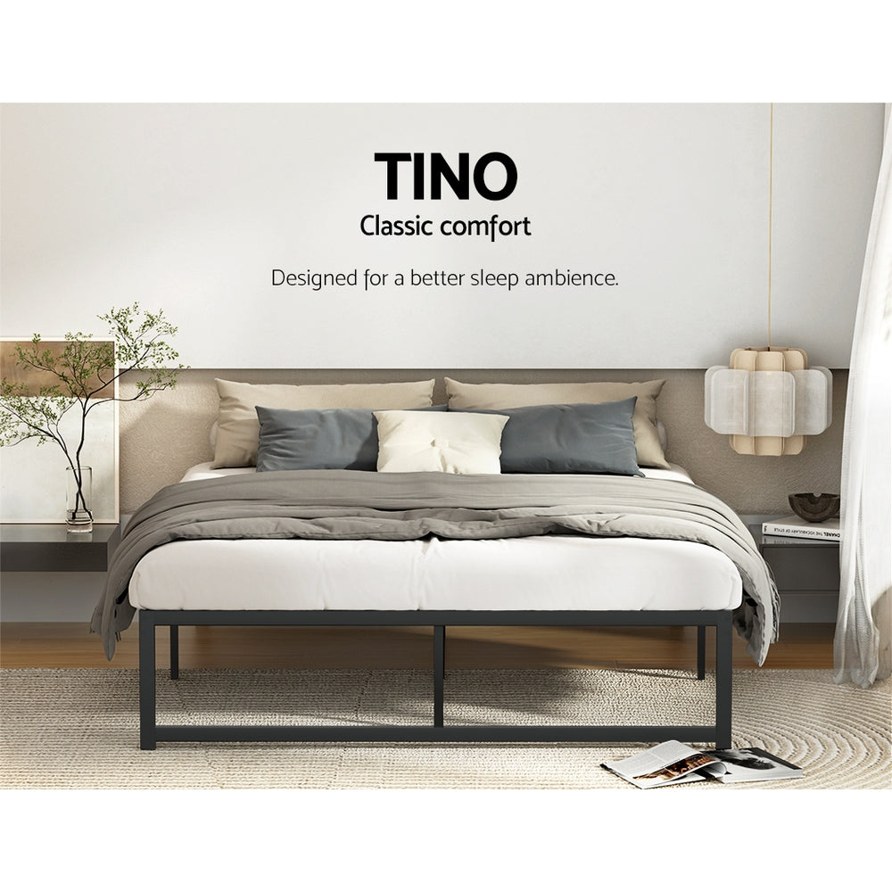 Artiss Bed Frame Queen Size Metal Bed Frame TINO 4