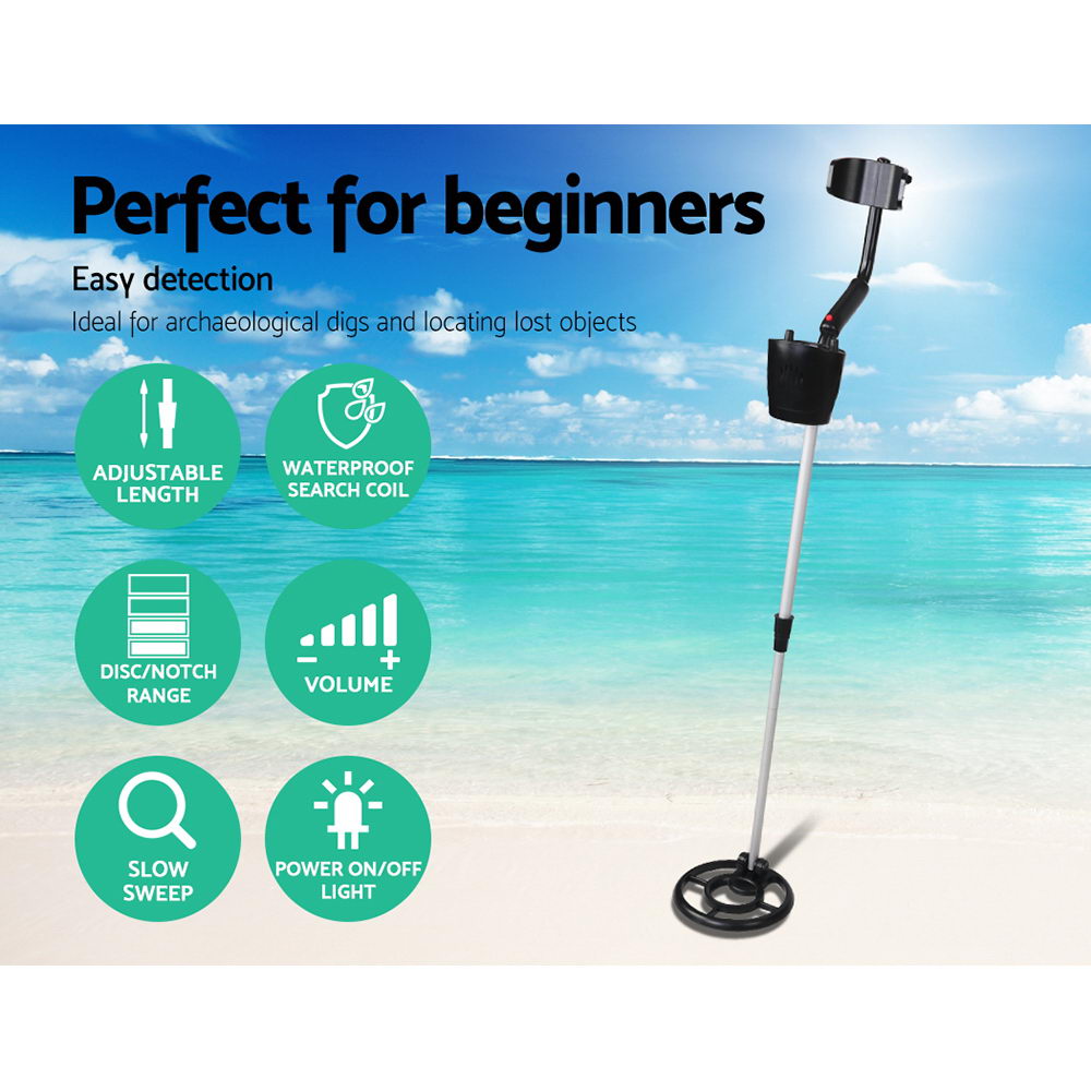 Metal Detector 180MM Deep Sensitive Waterproof Treasure Hunter Gold Digger Black 3