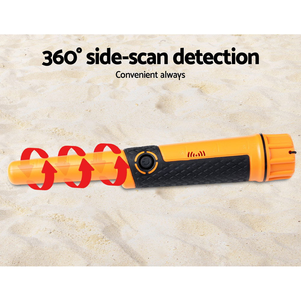 Metal Detector 40MM Sensitive Handheld Pinpointer Waterproof Automatic Hunter Orange 3