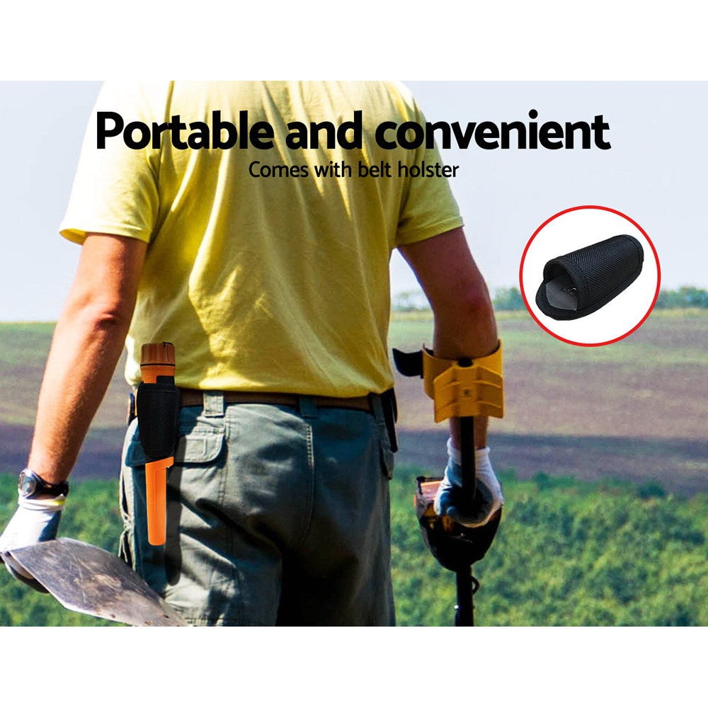 Metal Detector 40MM Sensitive Handheld Pinpointer Waterproof Automatic Hunter Orange 6