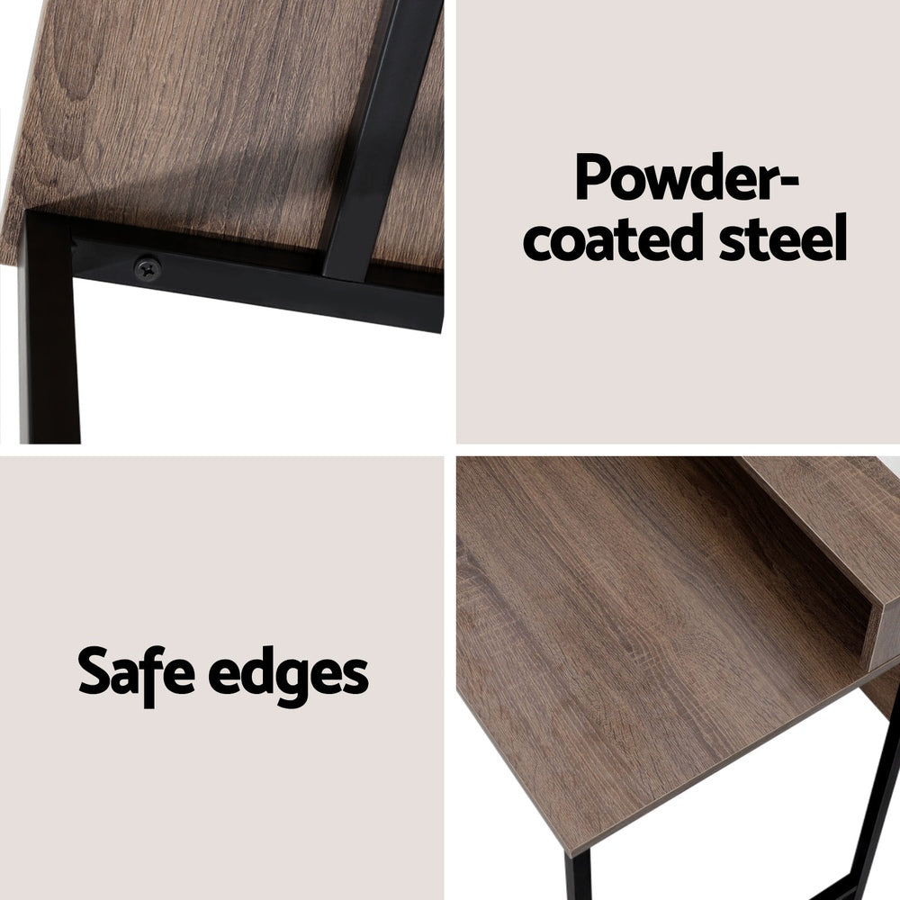 Artiss Computer Desk Shelf Oak 100CM 6