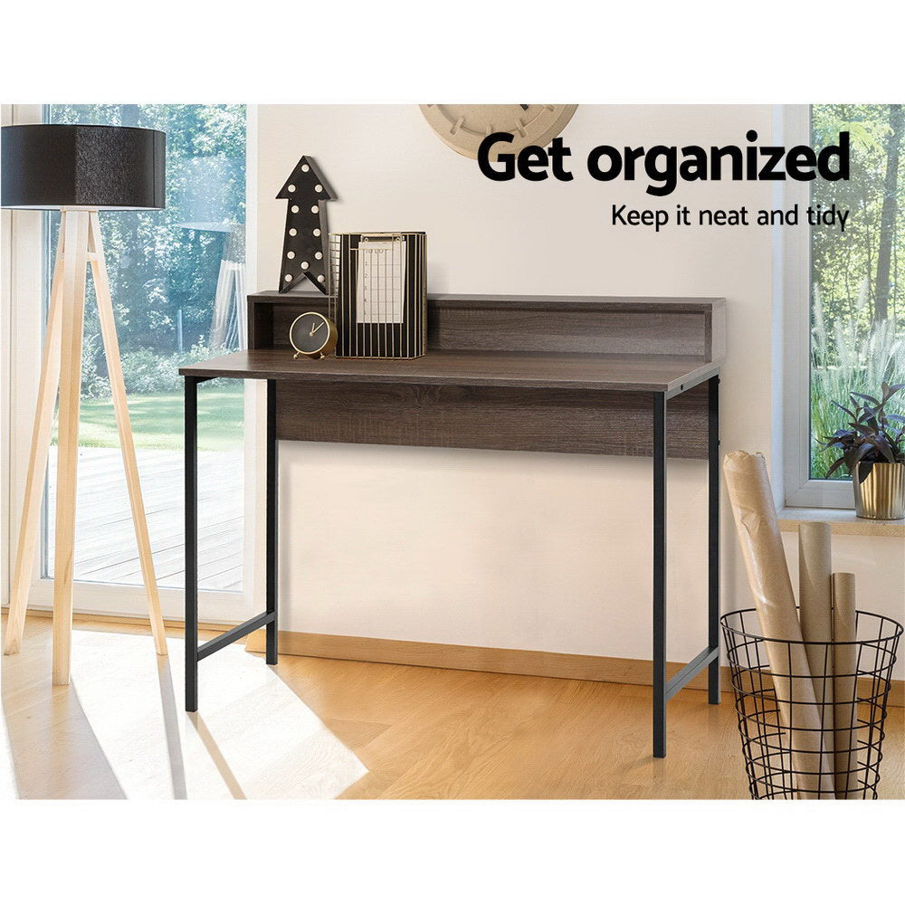 Artiss Computer Desk Shelf Oak 100CM 7