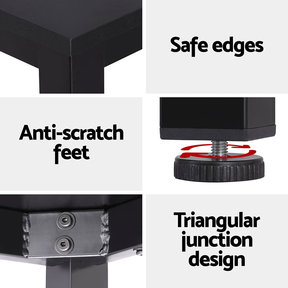 Artiss Computer Desk Home Office Study Table Black 120CM 6