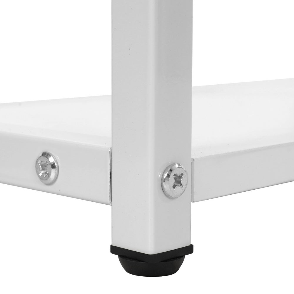 Artiss Computer Desk Drawer Shelves Study Table 120CM White 4