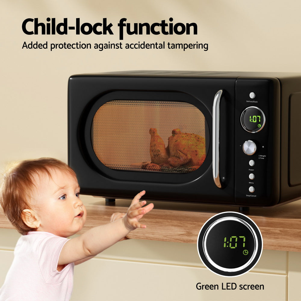 Devanti 20L Microwave Oven 700W Black 5