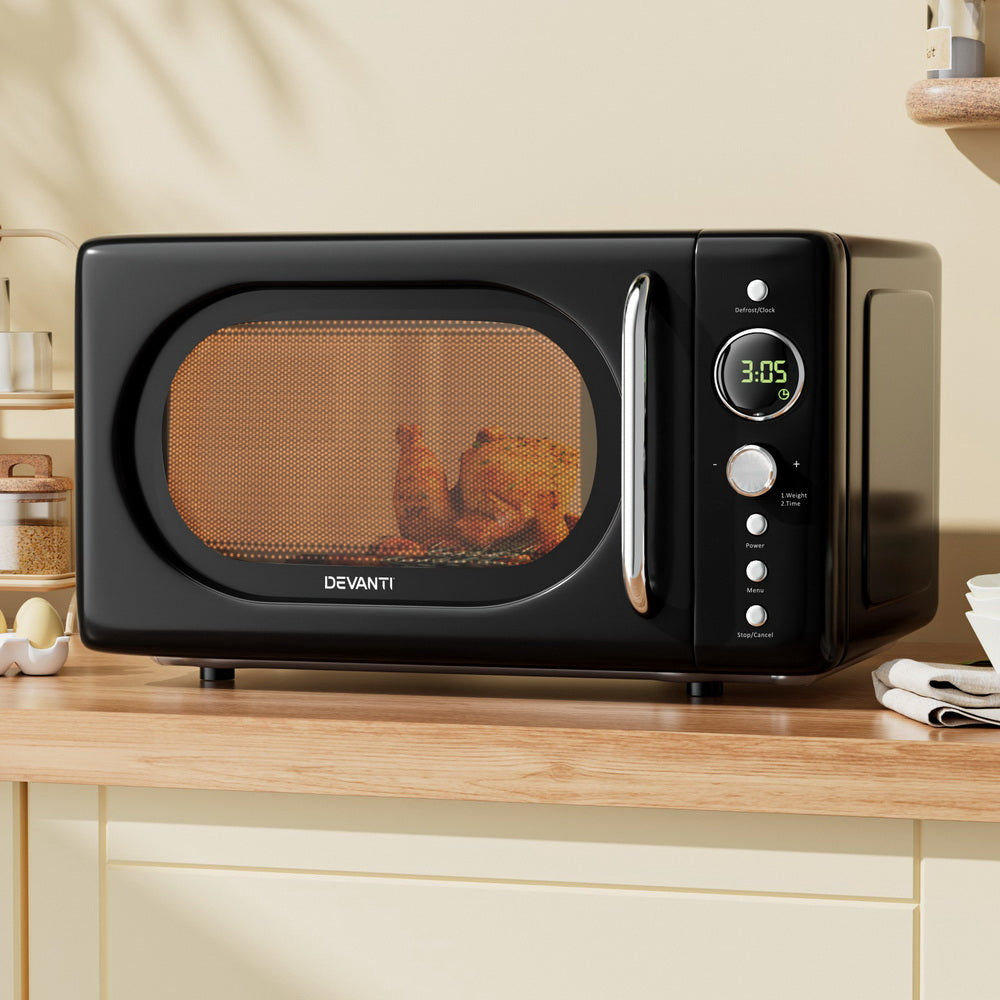 Devanti 20L Microwave Oven 700W Black 6