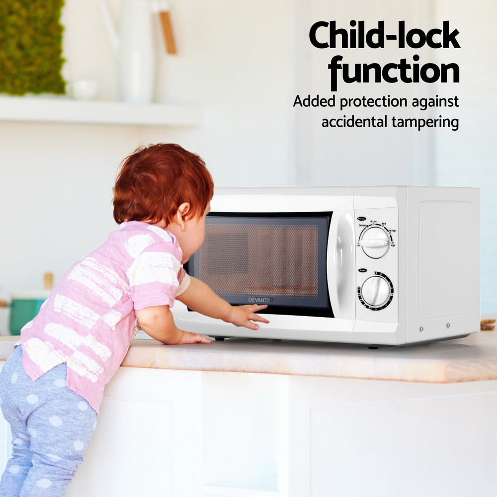 Devanti 20L Microwave Oven 800W White 4