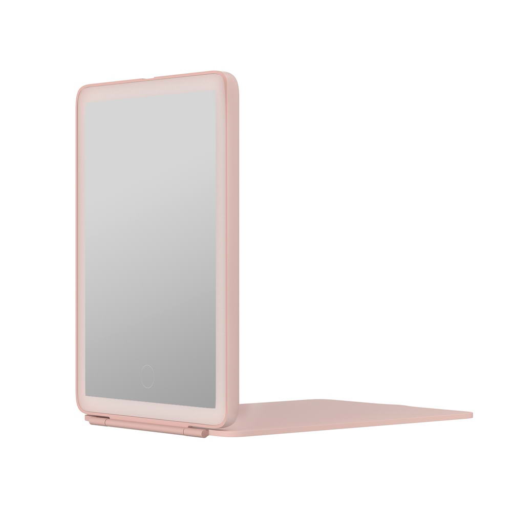 Embellir Compact Makeup Mirror w/ LED Light Portable Foldable Travel Beauty Pink 3