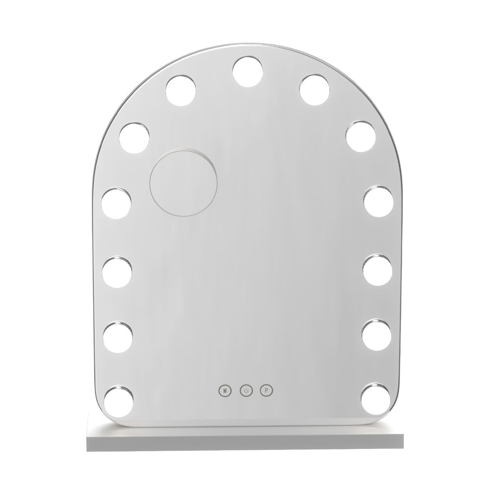 Embellir Makeup Mirror 40x50cm Dressing Vanity LED Bulb Light with 5x Magnification White Arch 3