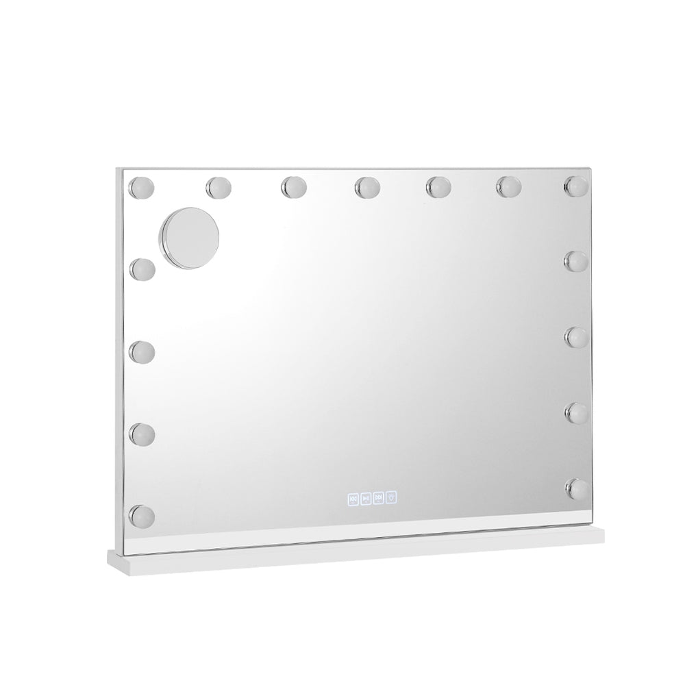 Embellir Bluetooth Makeup Mirror 80x58cm Hollywood Vanity with LED Light Wall 7