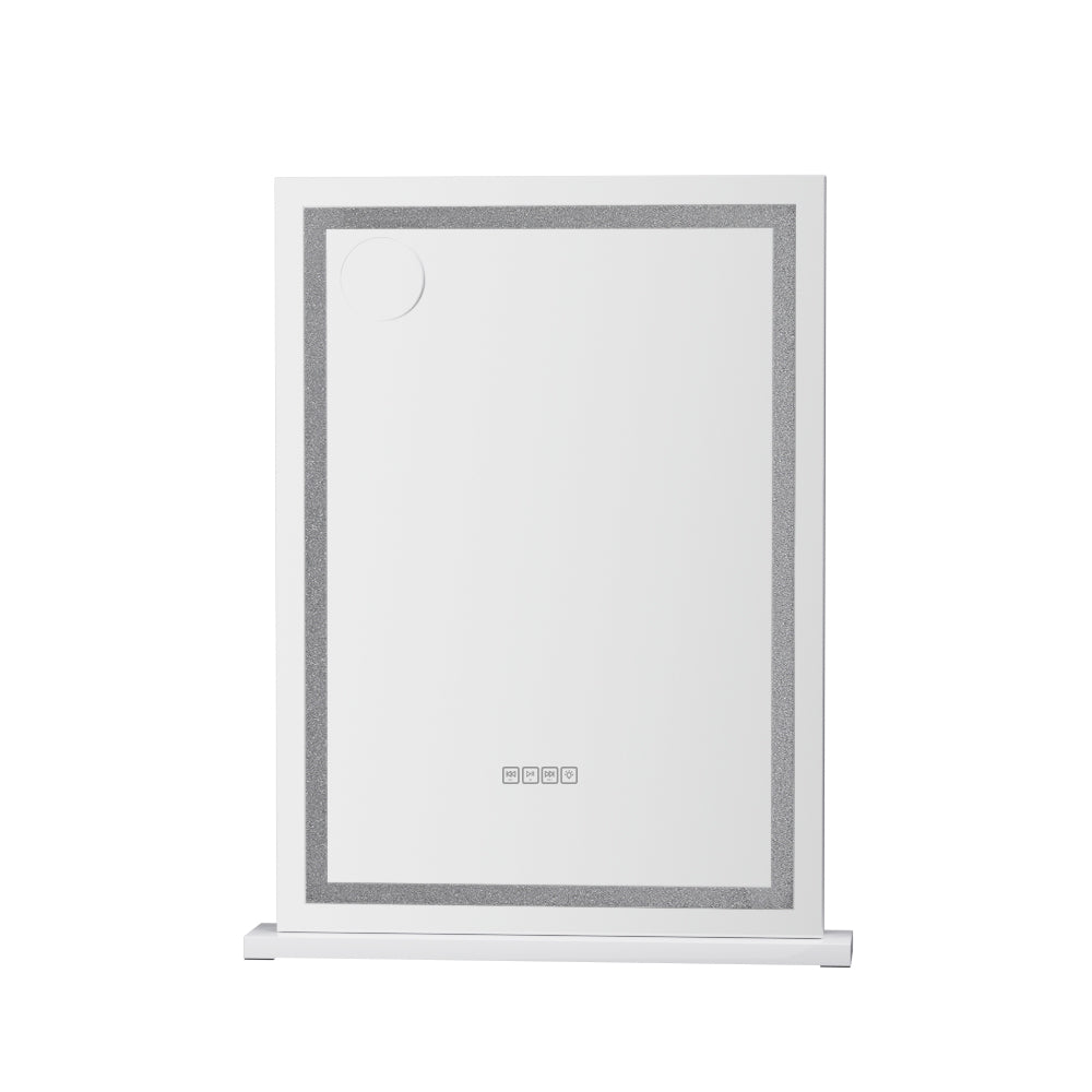 Embellir Bluetooth Makeup Mirror 58x80cm Hollywood Vanity with LED Light Crystal 3