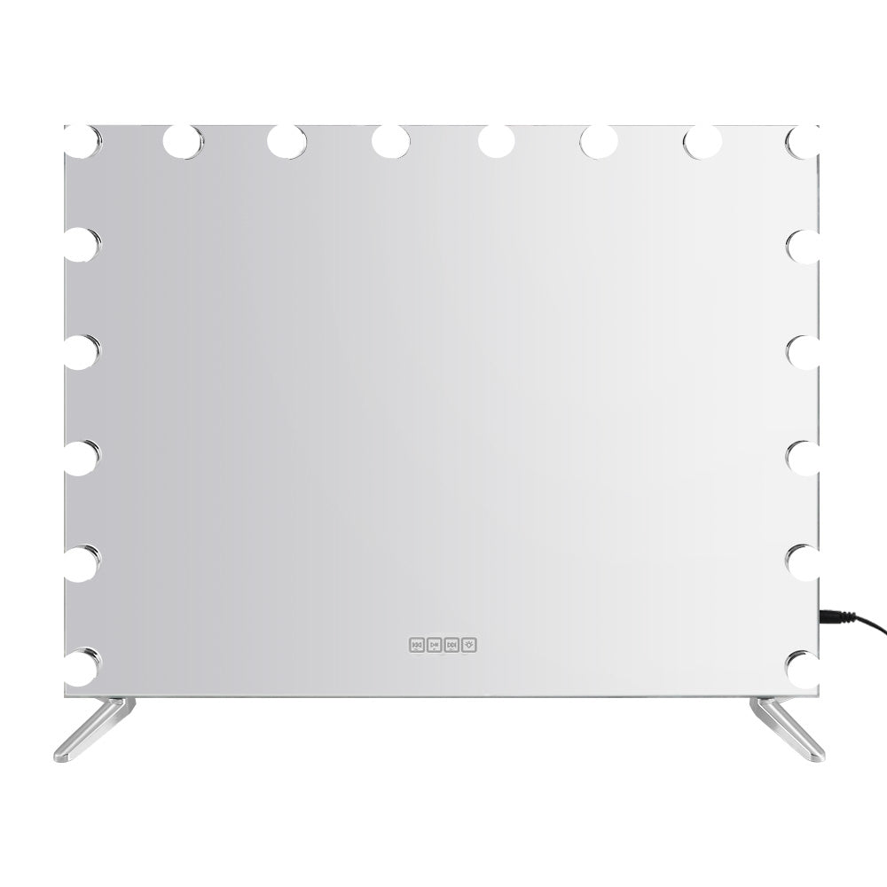 Embellir Bluetooth Makeup Mirror 80x65cm Hollywood Vanity with LED Light Wall 3
