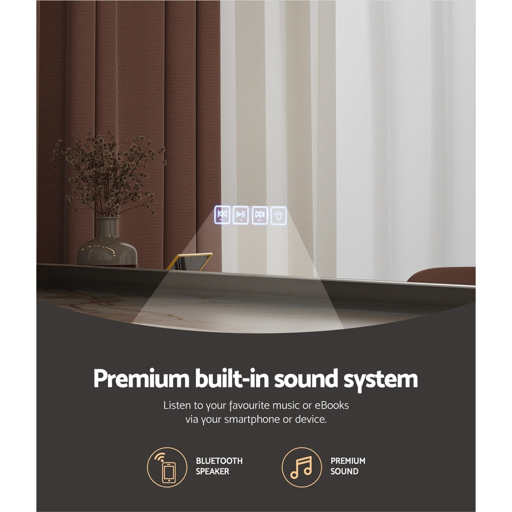 Embellir Bluetooth Makeup Mirror 80x65cm Hollywood Vanity with LED Light Wall 5