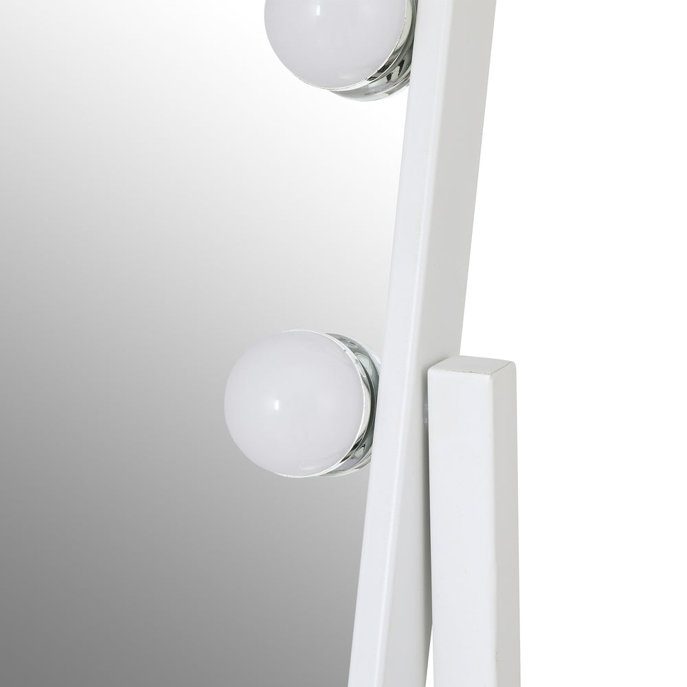 Embellir Makeup Mirror 30x41cm Hollywood Vanity with LED Light Rotation Tabletop 4