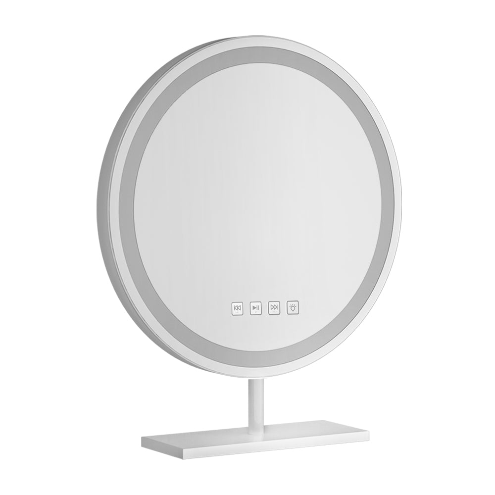 Embellir Makeup Mirror 40x40cm Hollywood Vanity with LED Light Tabletop Round 7