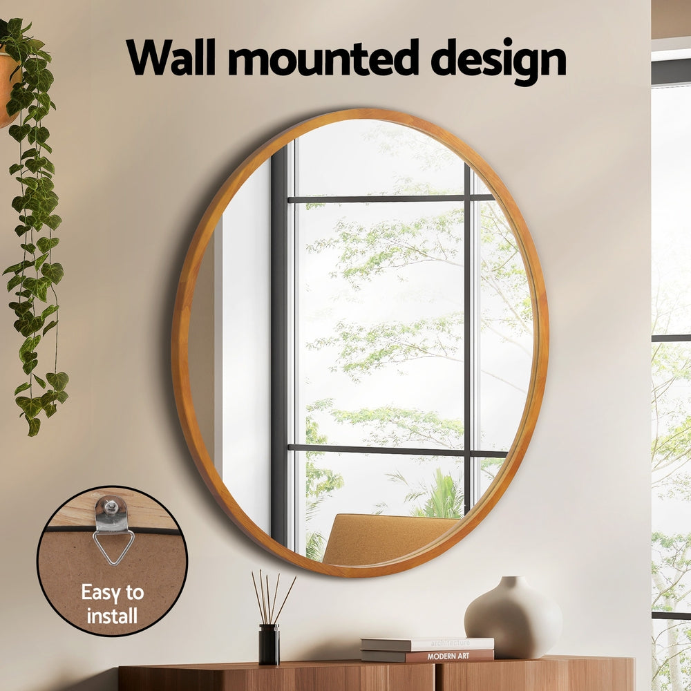 Embellir Wall Mirror Wooden Makeup 80cm 4