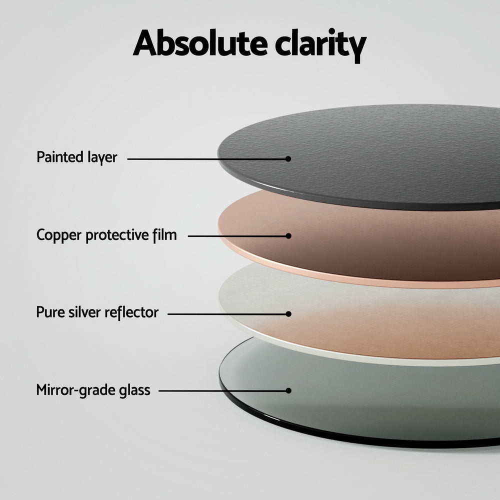 Embellir Wall Mirror Wooden Makeup 80cm 5