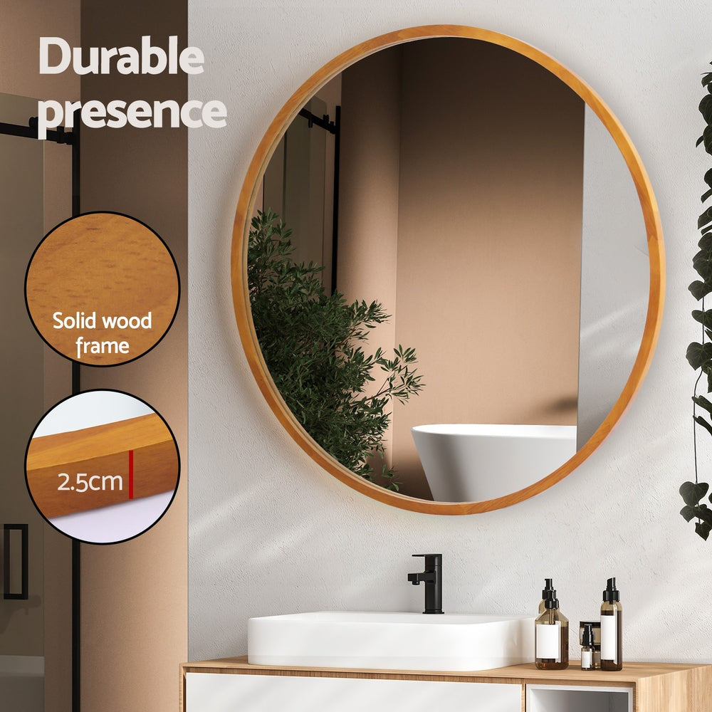Embellir Wall Mirror Wooden Makeup 80cm 6