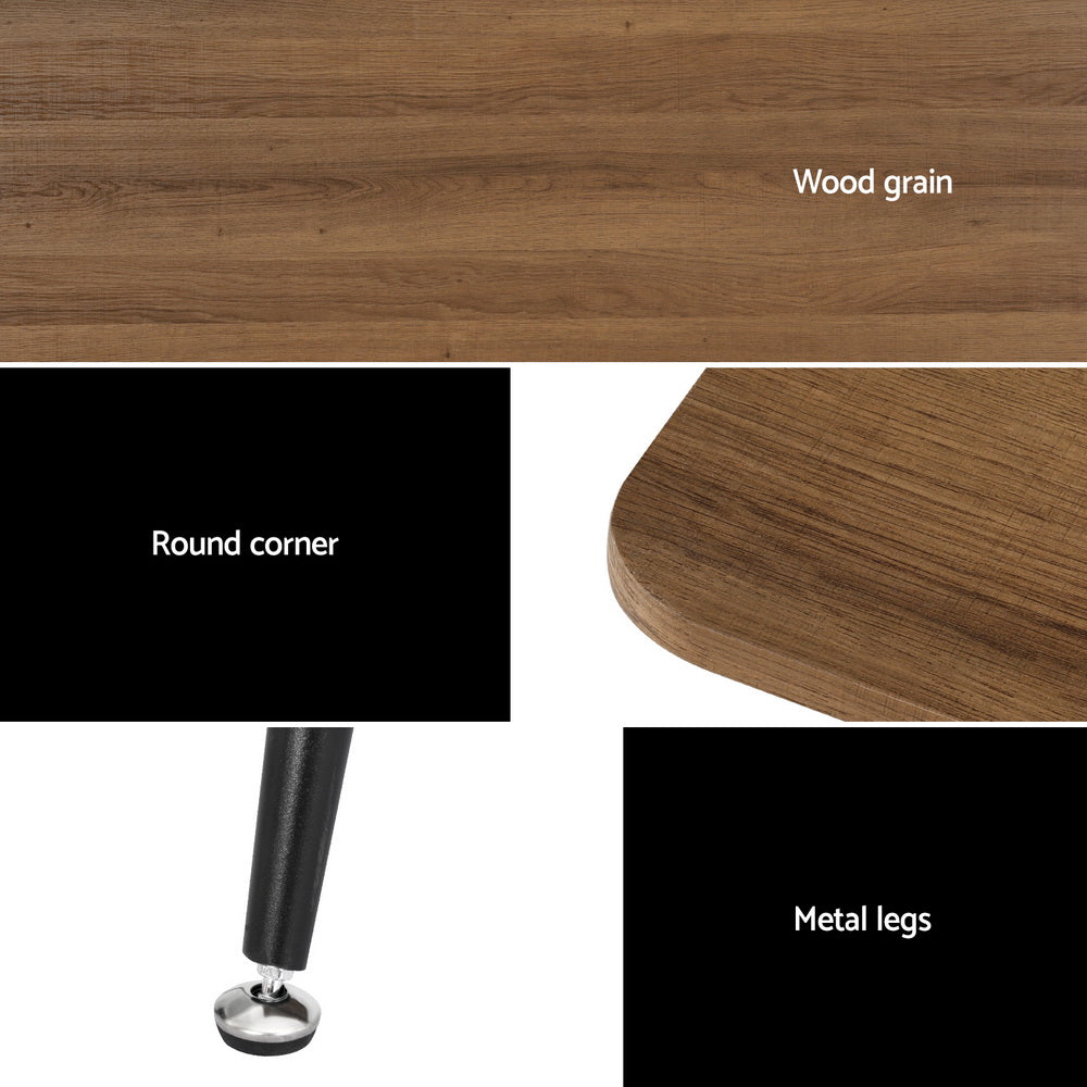 Artiss Dining Table 4 Seater Kitchen Cafe Wooden Table Rectangular 120CM 6