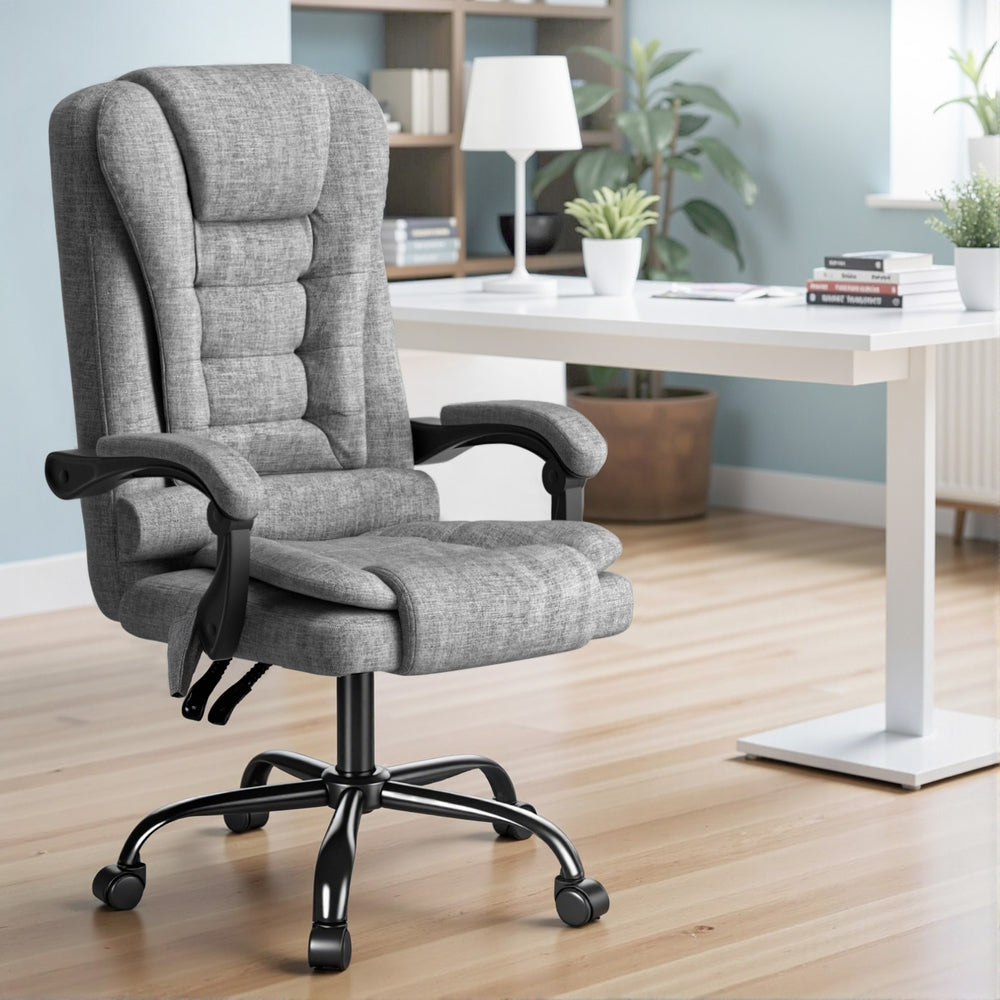 Artiss Executive Office Chair 4-Point Massage Adjustable Ergonomic Recline Back 7