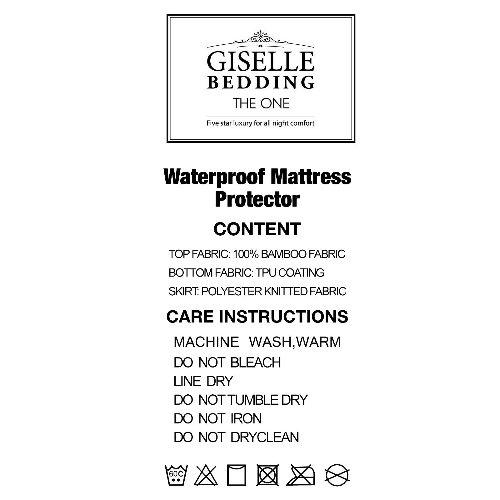 Giselle Bedding Mattress Protector Double 6