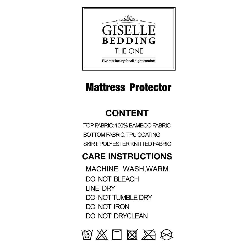 Giselle Bedding Mattress Protector Queen 6