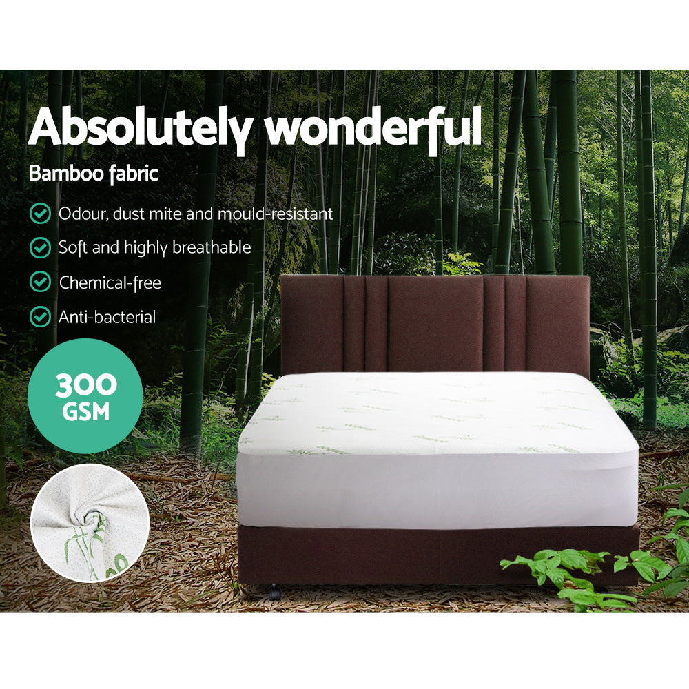 Giselle Bedding Mattress Protector Bamboo Queen 4