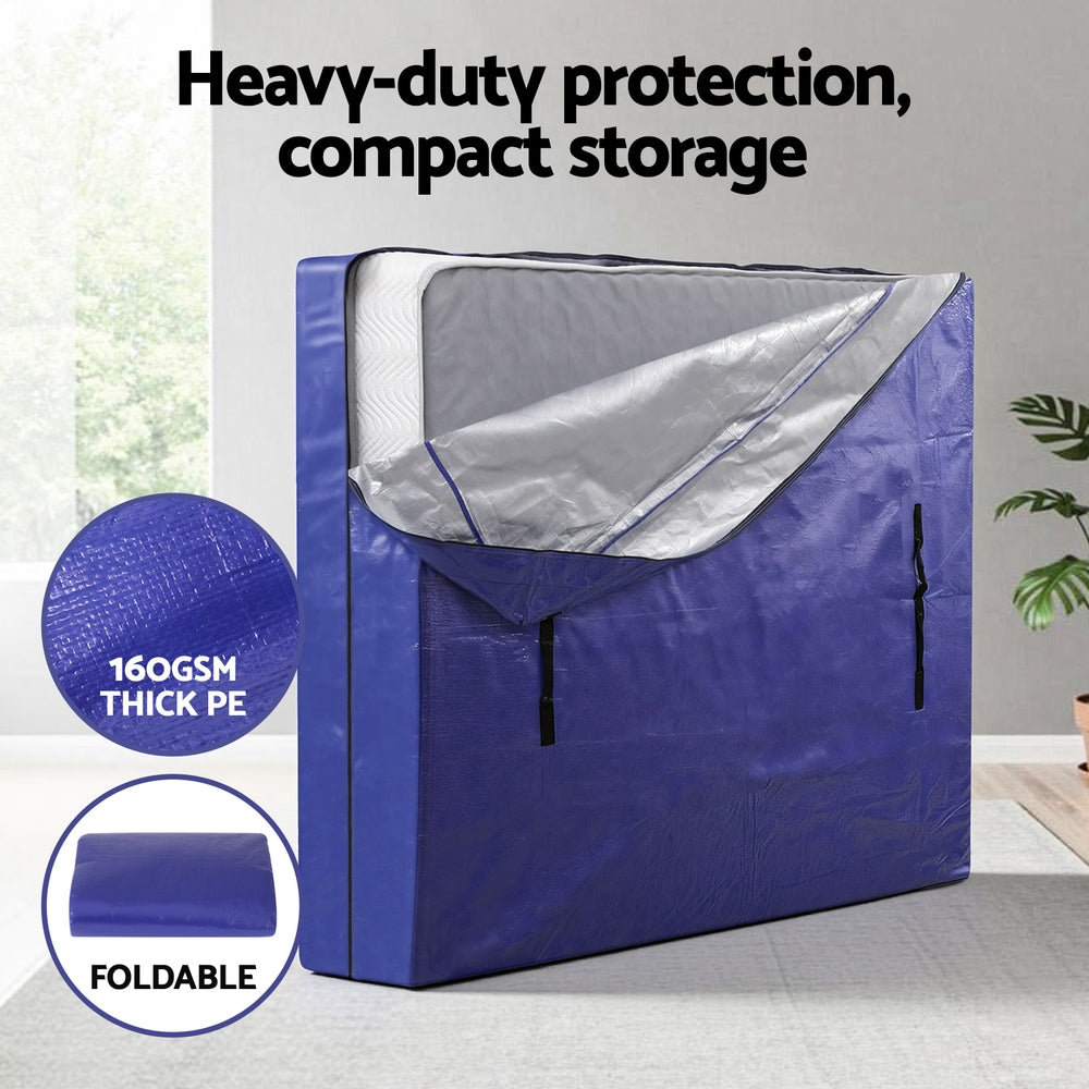 Atirss Mattress Bag Easy Moving Waterproof Storage Dust Cover Protector Double 5