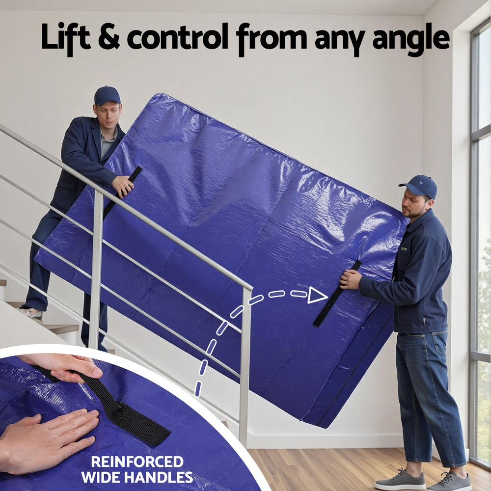 Atirss Mattress Bag Easy Moving Waterproof Storage Dust Cover Protector Double 6