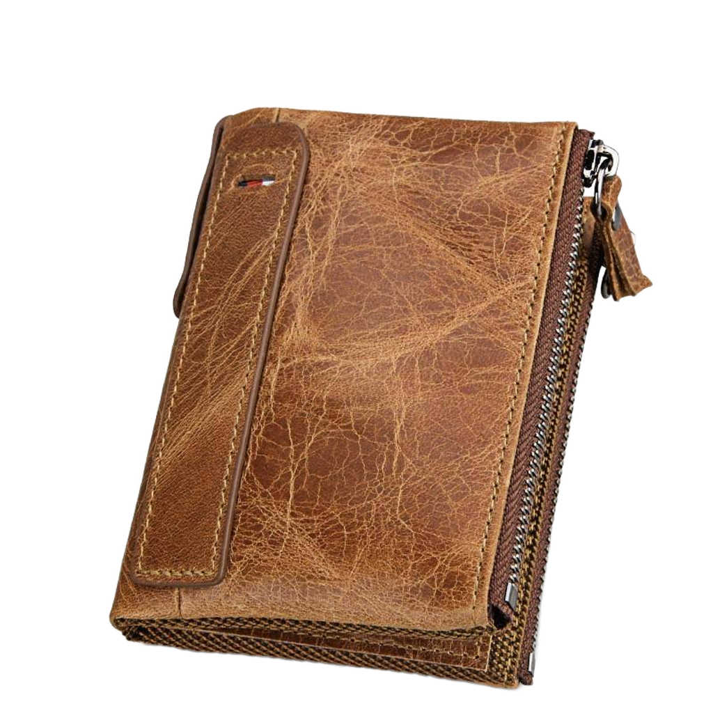 Men Leather Rfid Blocking Card Holder Wallet - 12.1x9.4x2.7cm - Ccb1085Tp