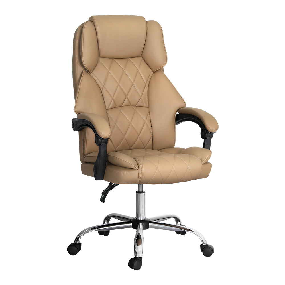 Artiss Executive Office Chair Leather Recliner Espresso 7